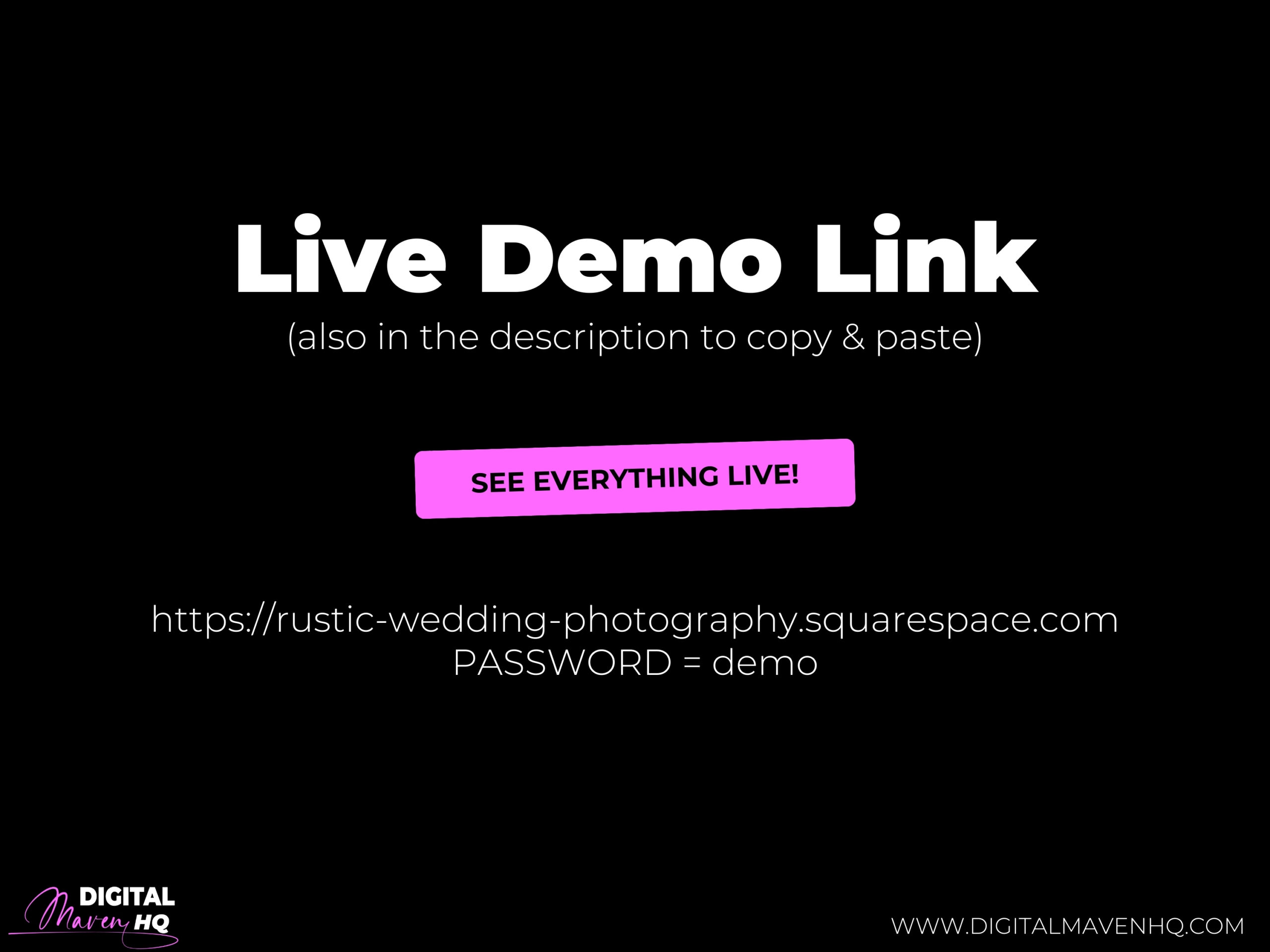 Dmhq sst rw demo